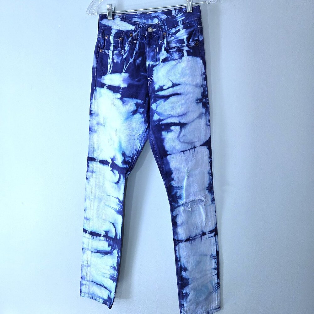 Levi's 501 Upcycled Indigo Dyed Jeans Size 24